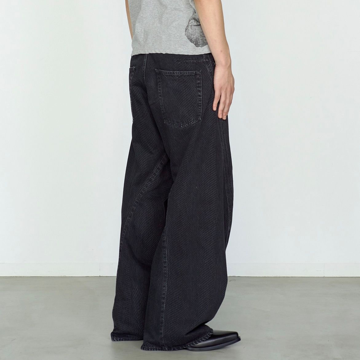 【残り一点】3D Twisted Wide Leg Jeans