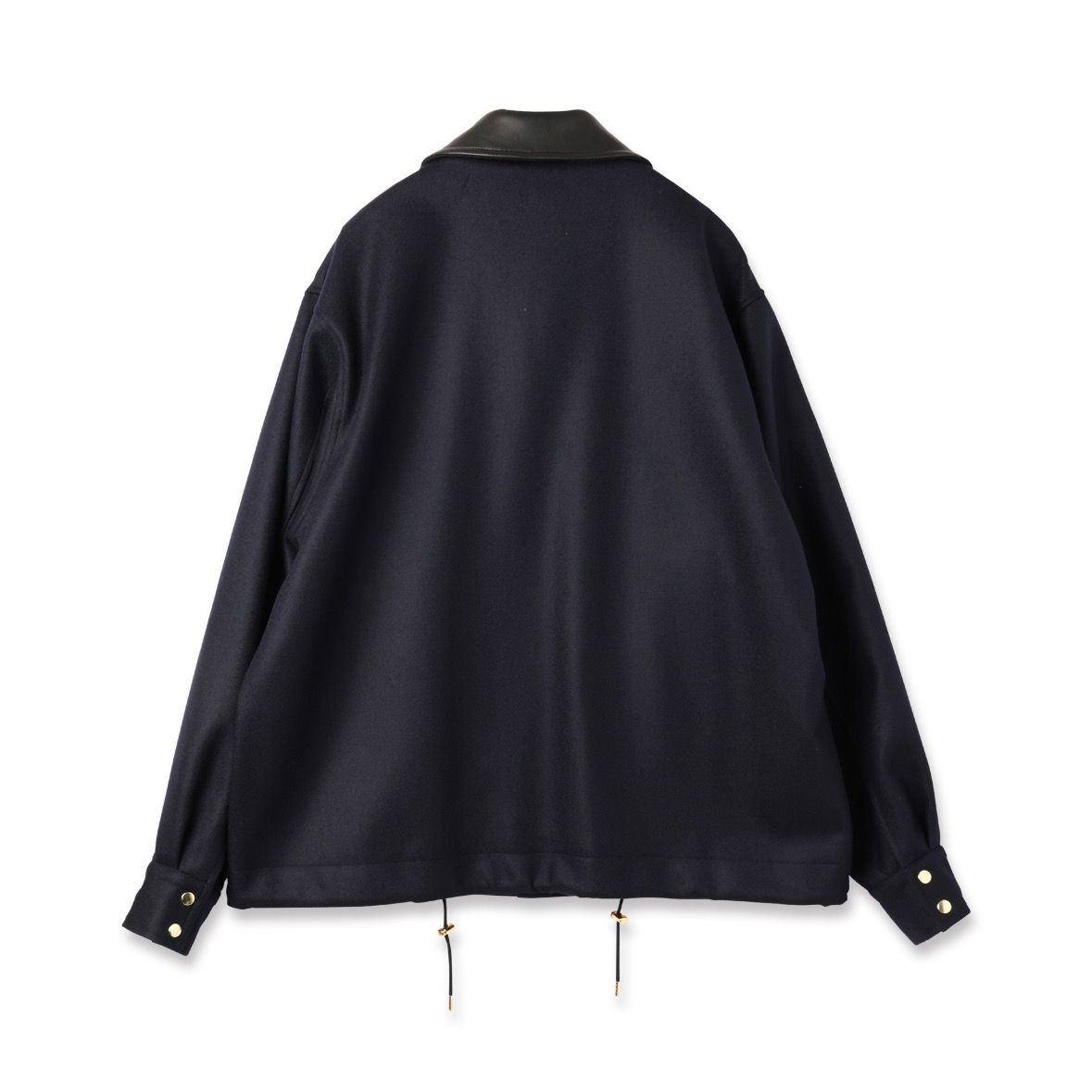 【残り一点】Wool Melton Dot Button Coach Jacket