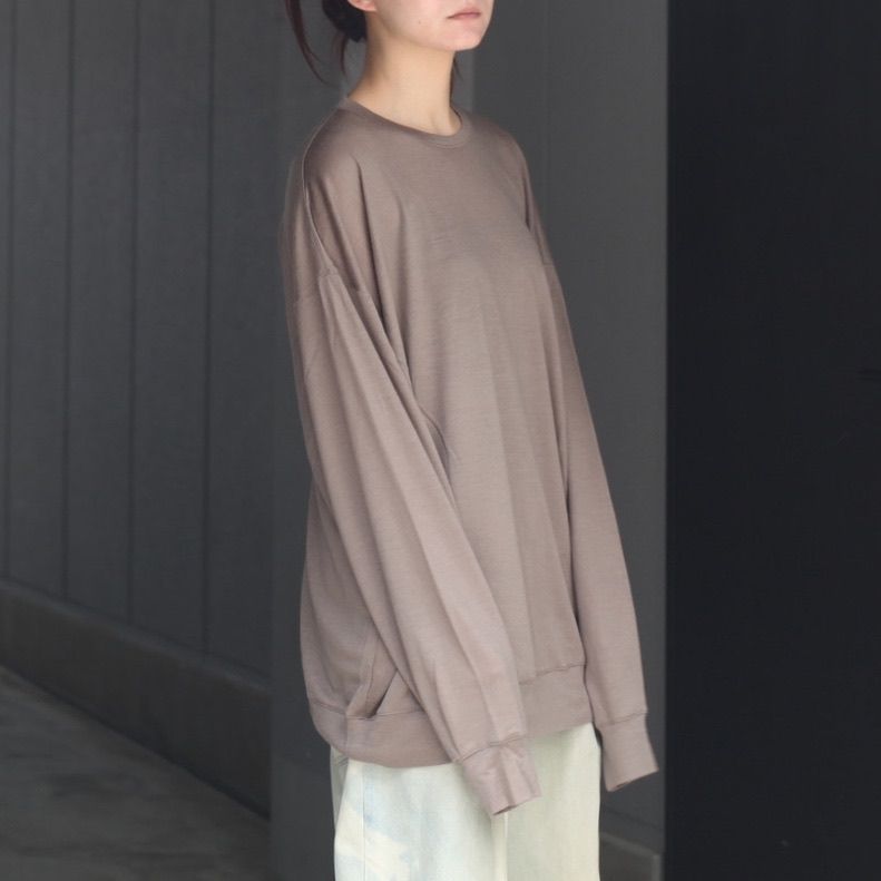 【残り一点】オーバーサイズリラックスウールL/S TEE