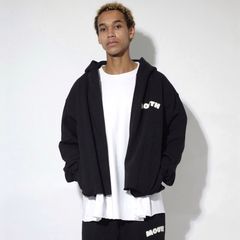 【残り一点】Cut Off Wide Zip Sweat Hoodie