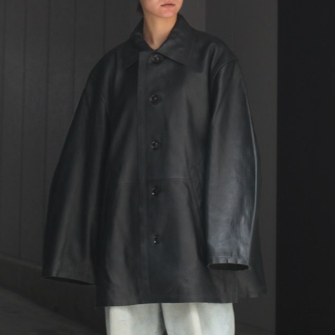 yoke 22AW カットオフレザーカーコート　サイズ2 YOKE 