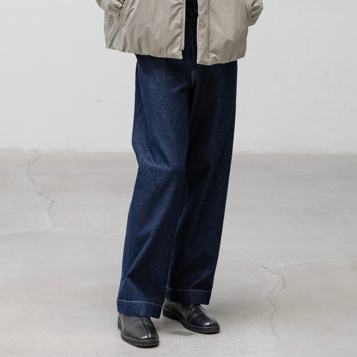 【残り一点】Plenty Belted Denim Slacks