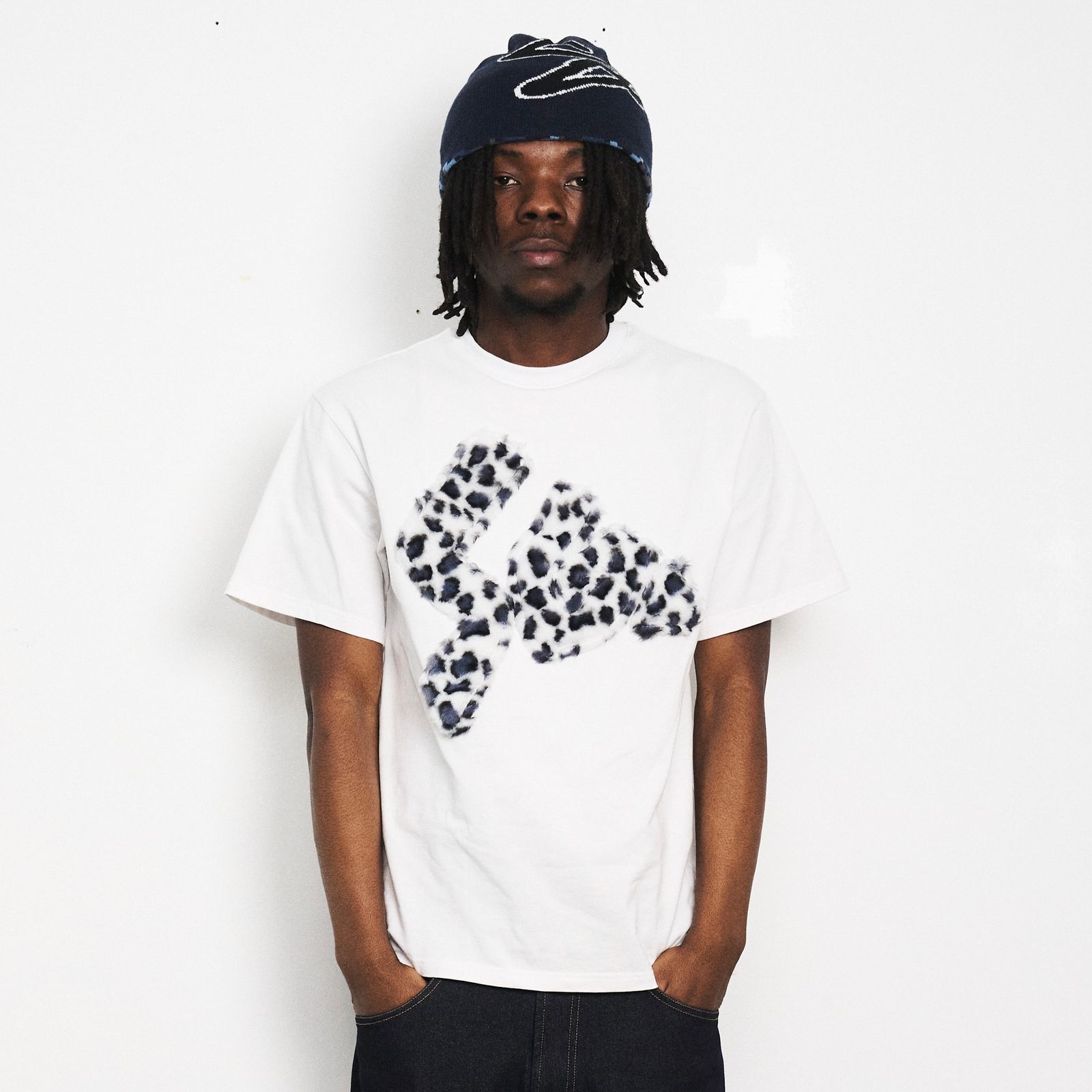 【残り一点】Faux Fur Patch Tee