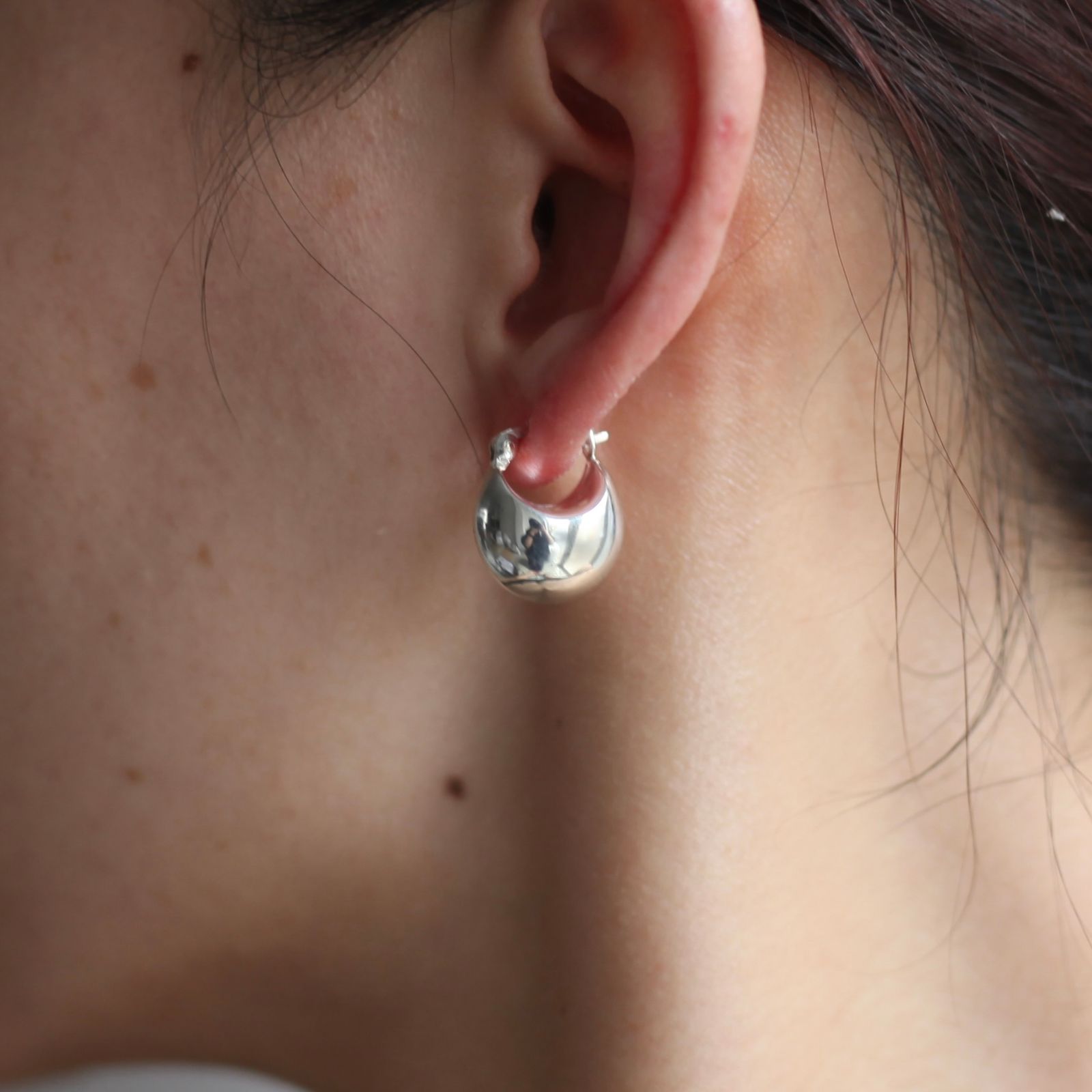 【残り一点】Plumpy Tear Drop Earrings(両耳用)