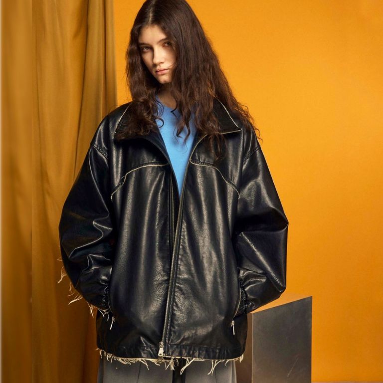 MAISON SPECIAL - 【残り一点】Artificial Leather Prime-Over Zip-Up 
