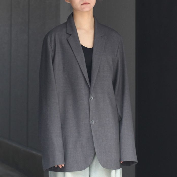 ATONエイトン 今期新作WOOL OXFORD TAILORED JACKET 割引を販売 www