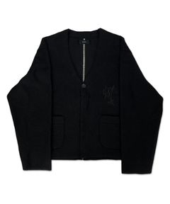 【残り一点】Cut Off 1B Cardigan with Signature(NEEDLE SHAGGY MOHAIR)