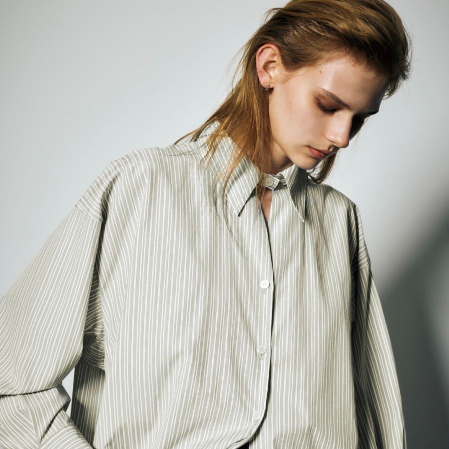 【残り一点】Back Volume Stripe SH