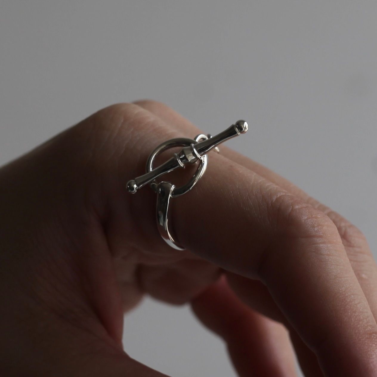 【残り一点】Oval T-Bar Chain Ring