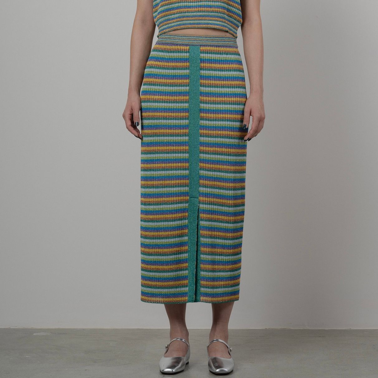 【残り一点】Lulex Multiborder Knitted Skirt