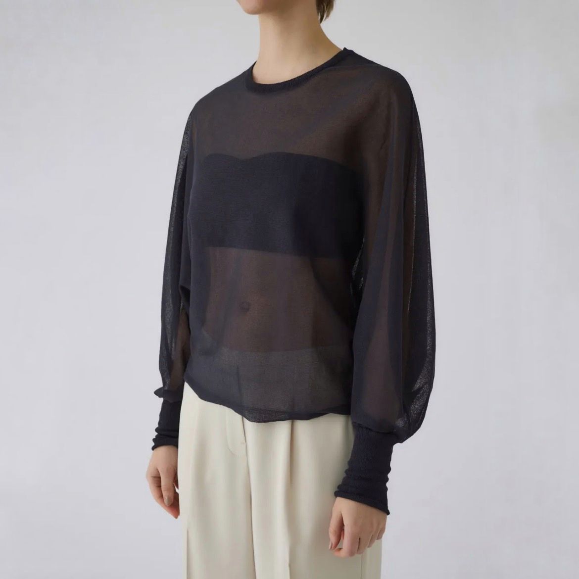 【残り一点】Sheer Dolman Knit Tops