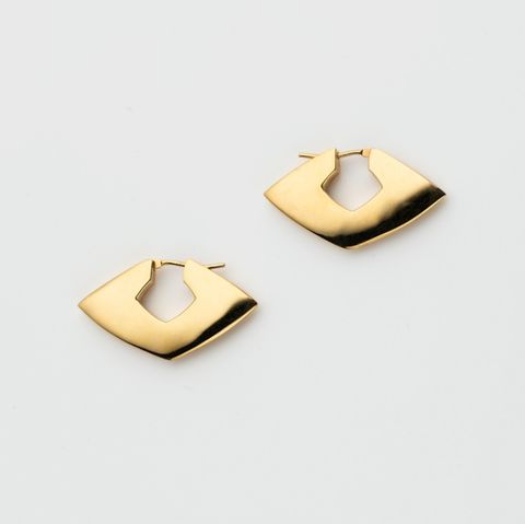【残り一点】YU-KIN Diamond Shape Earrings(両耳用）