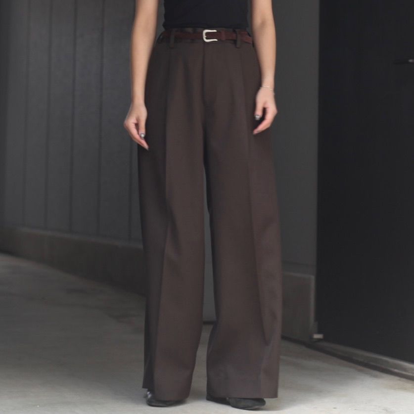 【残り一点】Extra Wide Trousers(2/90 WOOL GABARDINE)