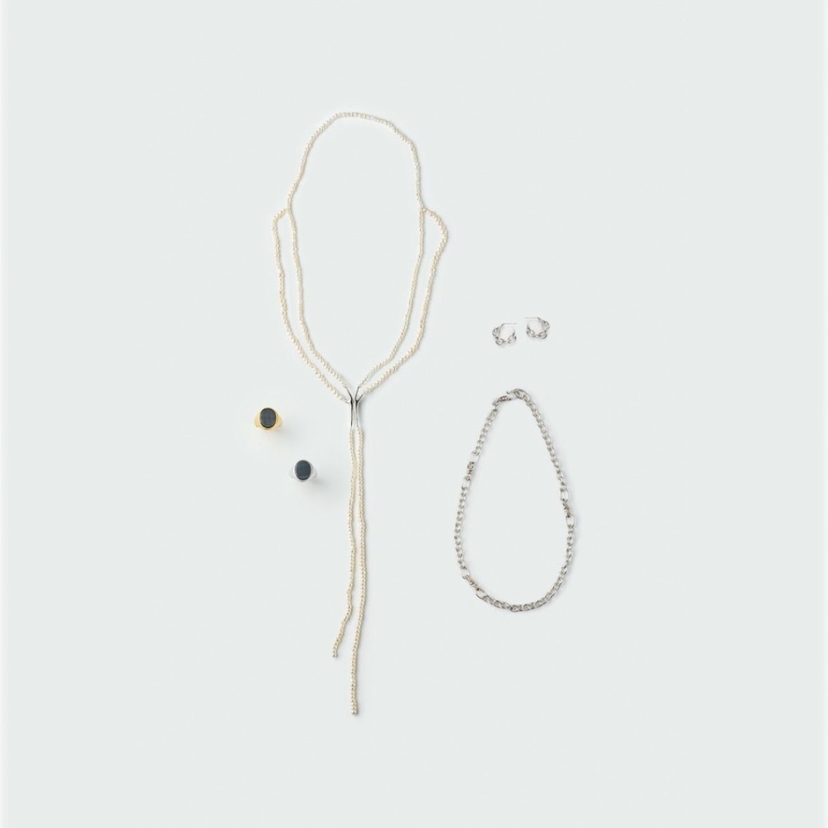 【お取り寄せ注文可能】Baroque Pearl Tie Collar Necklace