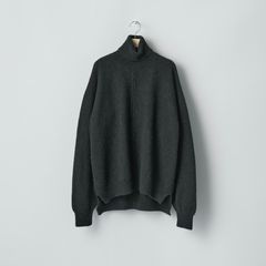 【残りわずか】Wool/Alpaca Knit Loose Turtle Neck PO