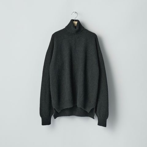 【残りわずか】Wool/Alpaca Knit Loose Turtle Neck PO