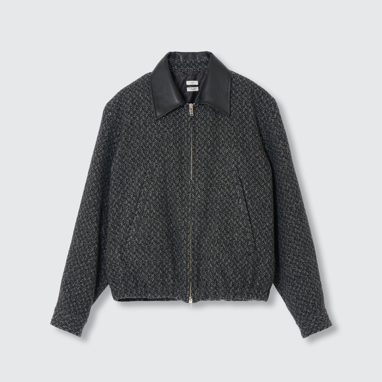 【残り一点】Herringbone Tweed Zip Blouson
