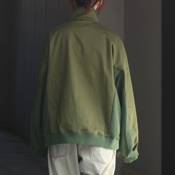 【残り一点】T/CツイルドッキングハーフジップPO