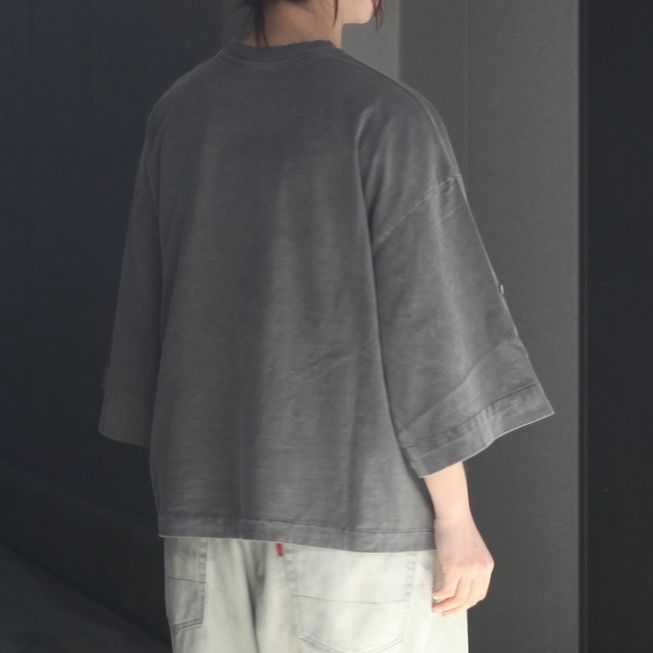 【残り一点】ピグメントジャージーロールアップT