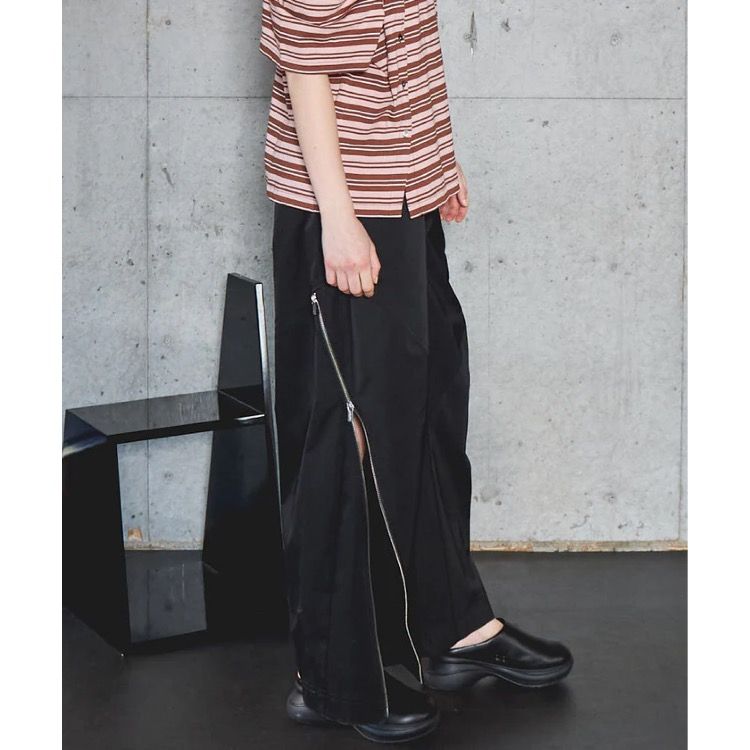 【残り一点】Asymmetry Zipper Curve Pants