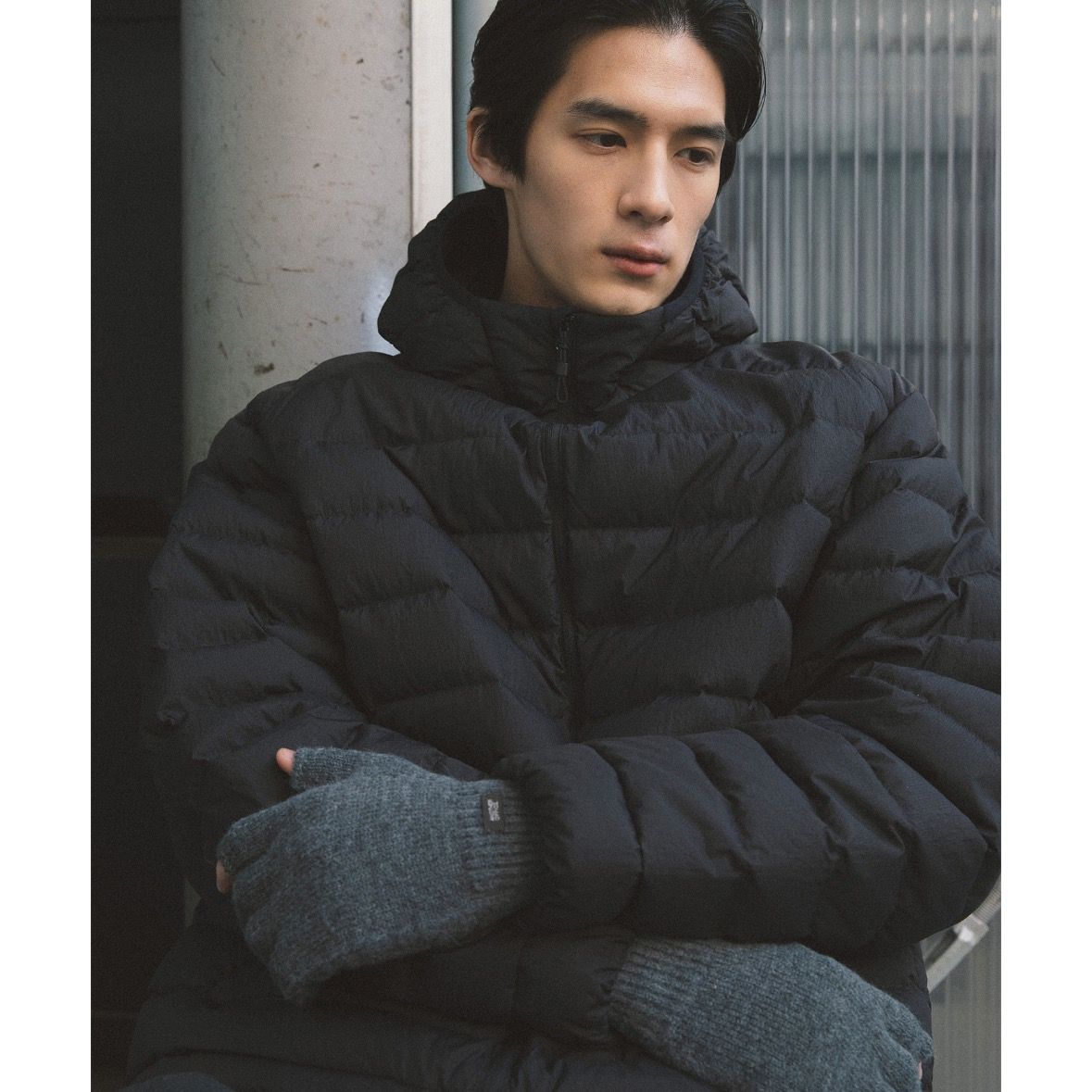 【残り一点】Mohair Fingerless Gloves