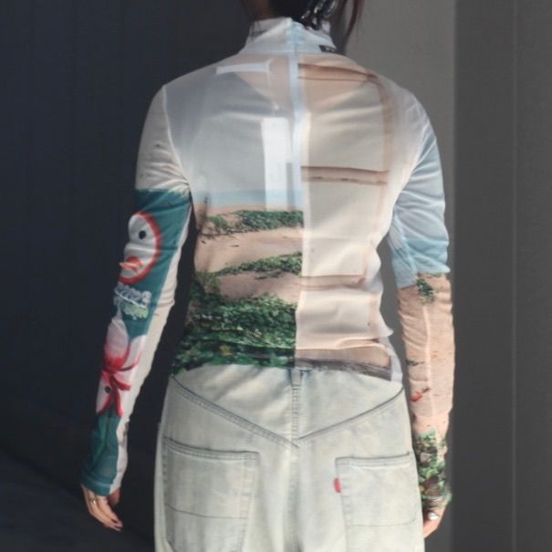 【残り一点】Graphic Mesh Top A