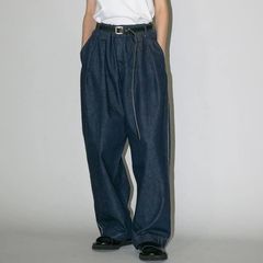 【残り一点】12.5OZワイドデニムパンツ(NO PRINT_ONE WASH)