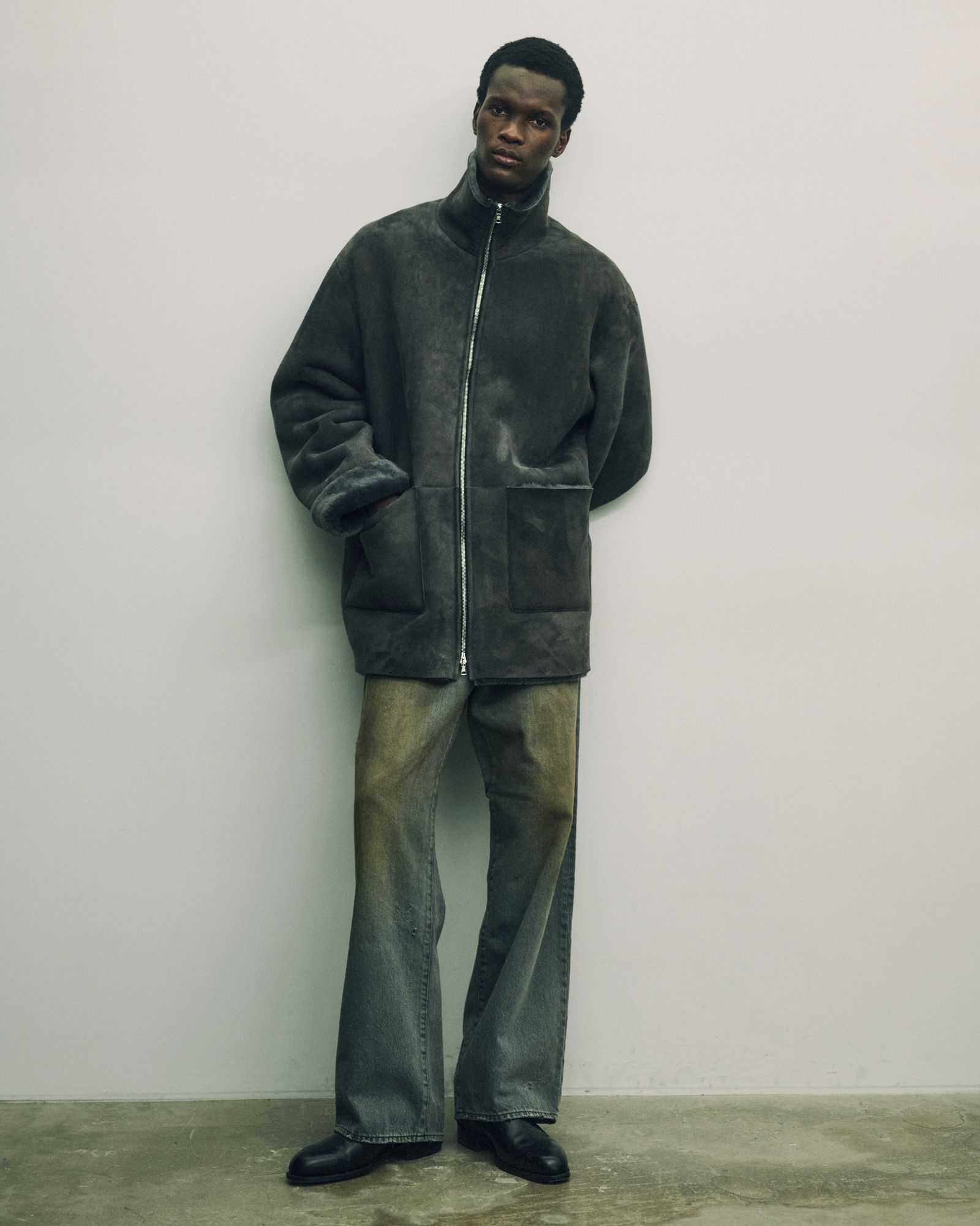 ジャケット・アウター ssstein oversized mouton jacket ssstein - 【残り一点】Cut Off Mouton Jacket | ACRMTSM ONLINE STORE