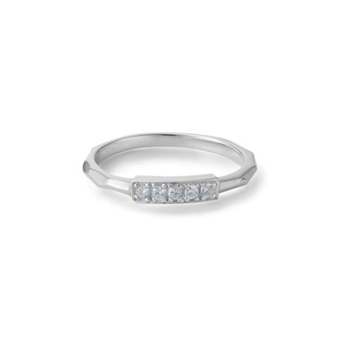 【お取り寄せ注文可能】Broadly Five Dia Ring(SILVER925)