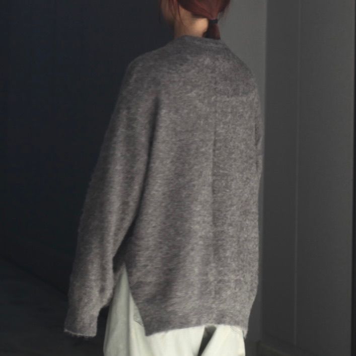 【残り一点】Wool/Alpaca Milled Knit Crew Neck LS