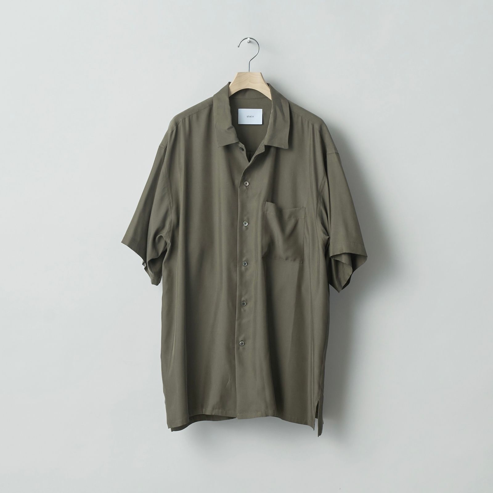 stein OVERSIZED OPEN COLLAR SS SHIRT - トップス