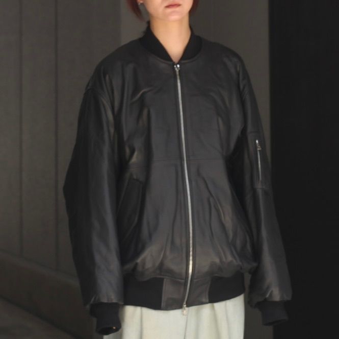【残りわずか】Leather Flight Jacket