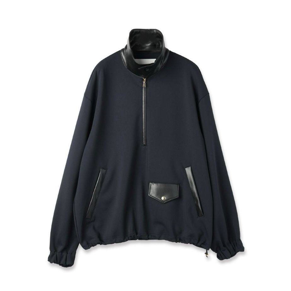 【残り一点】Double Cloth Half Zip Riders Pullover