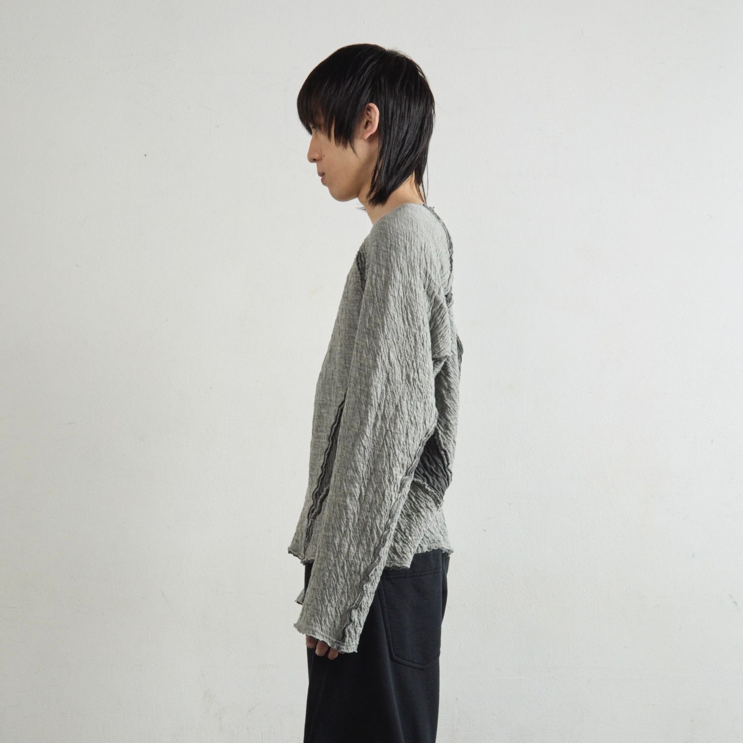 【再販売通知受付可能】Paneled Long Sleeve T Shirt