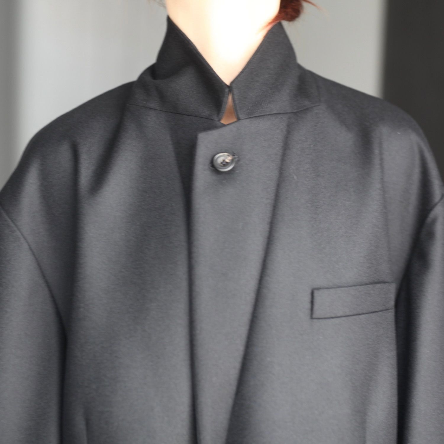 【残り一点】Wool Flannel Oversized Single Breasted Jacket