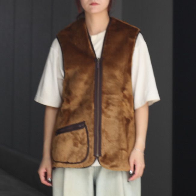【残り一点】Warm Pile Waistcoat Zip In Liner