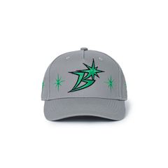 【残り一点】B Logo Sparkle Structured 5-Panel Cap