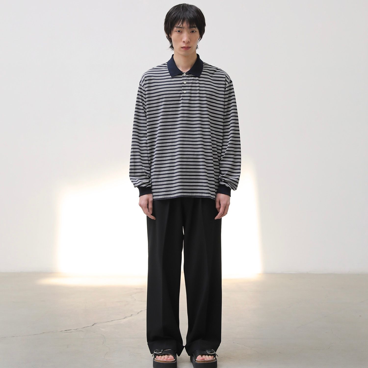 【残り一点】Brief Stripe Rugby Tee