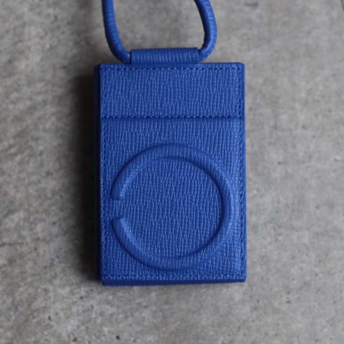 【残り一点】レザーストラップ付ウォレット(LAPIS BLUE)