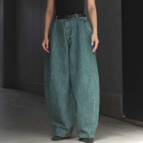 【残り一点】ウォッシュドデニムワイドパンツ