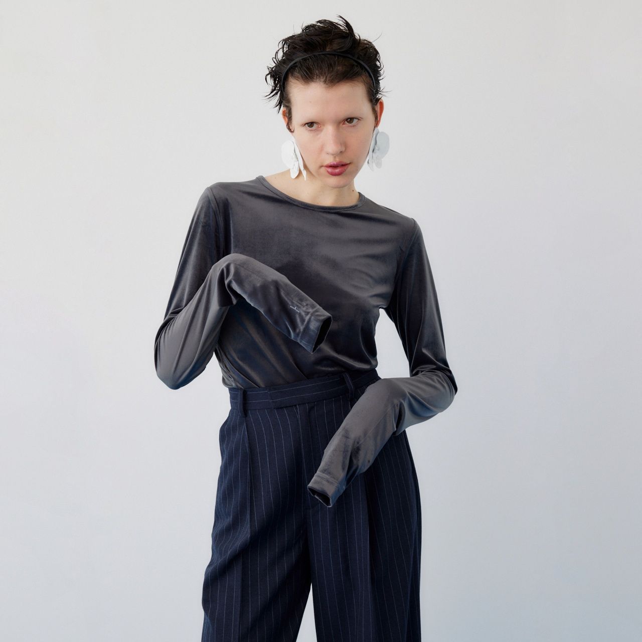 【残り一点】Velor Cut Tops