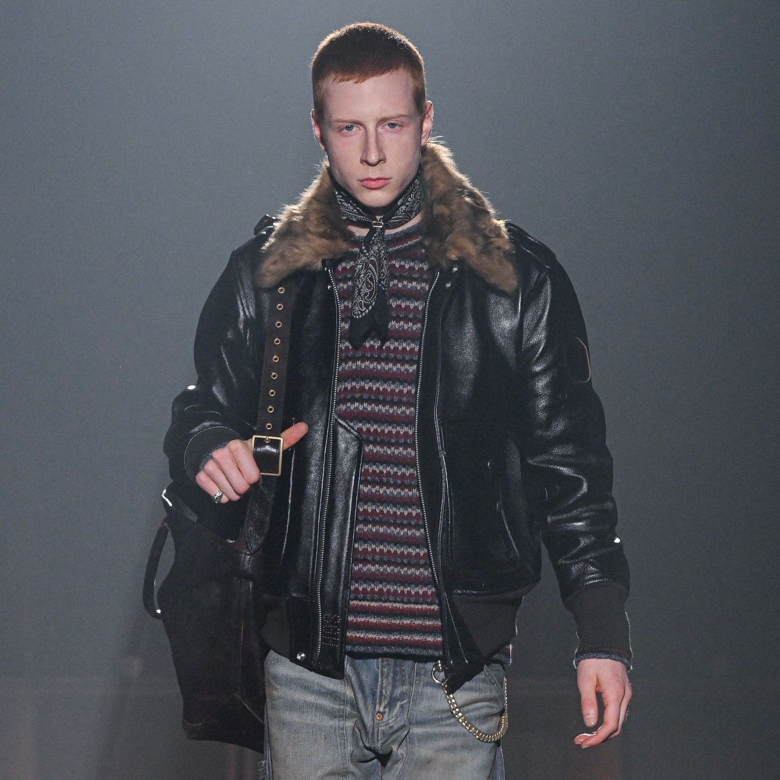 【残り一点】Shrink Leather G-1 Jacket