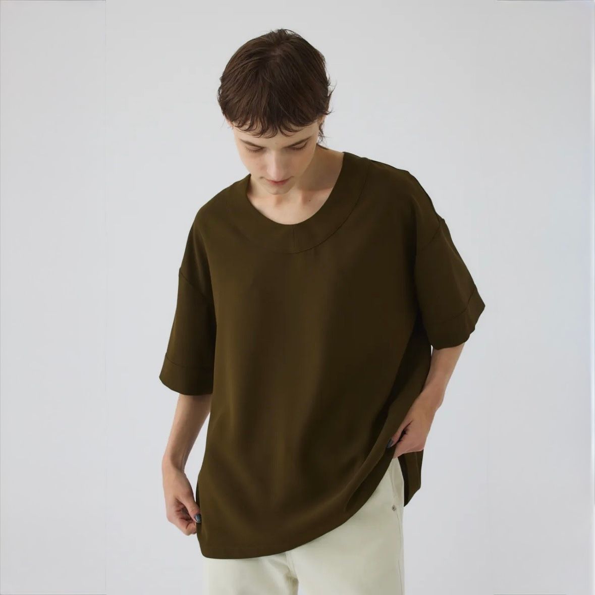 【残り一点】Georgette U-Neck Tops