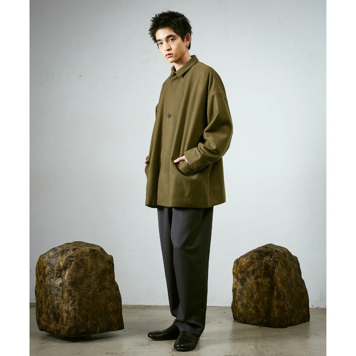 【残り一点】メルトンBIGハーフコート
