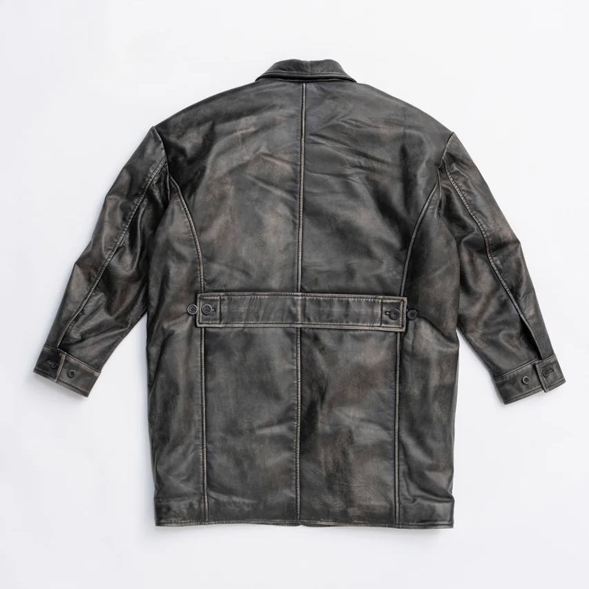 【残り一点】Padded Leather Car Coat