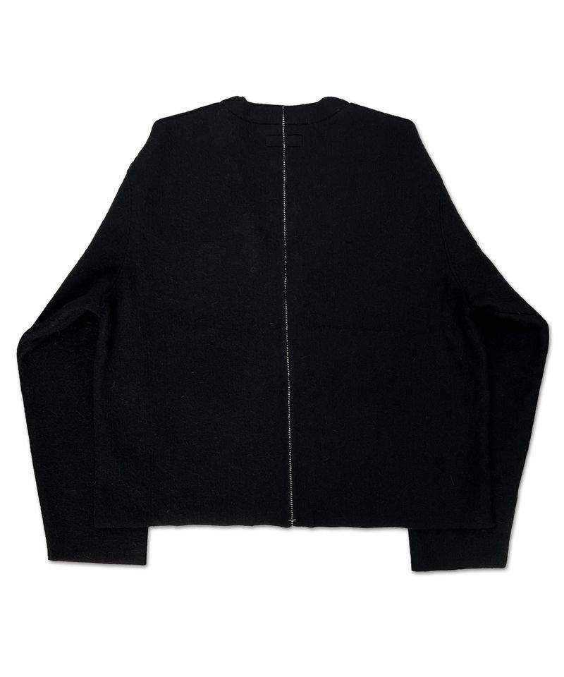【残り一点】Cut Off 1B Cardigan with Signature(NEEDLE SHAGGY MOHAIR)