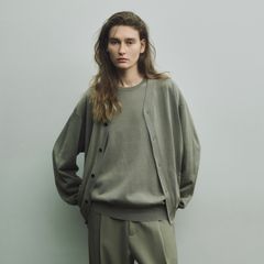 【残り一点】Wool Silk Knit Tucked L/S