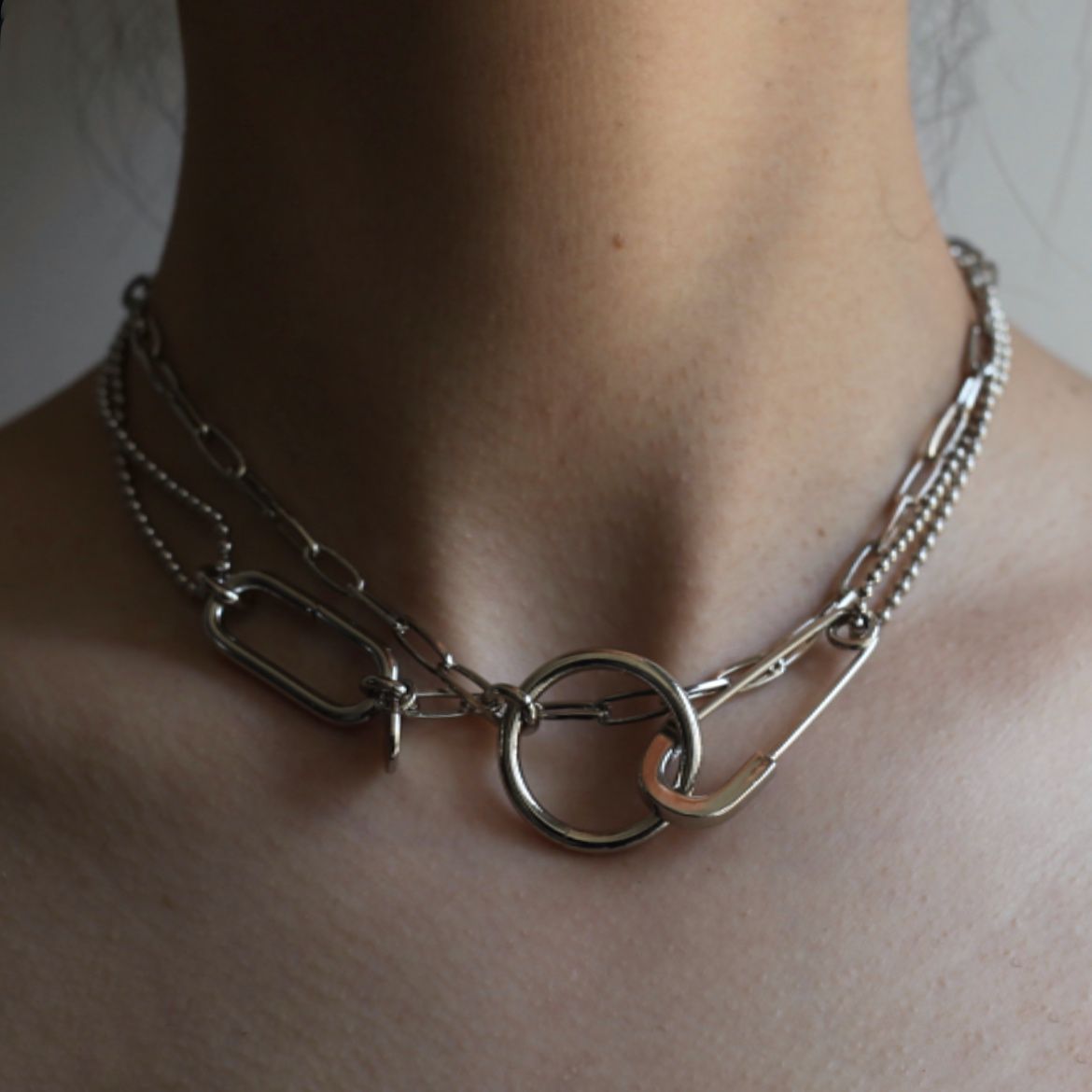 【再販売通知受付可能】Multi Necklace(SILVER)