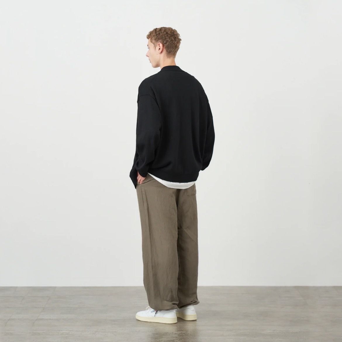 ATON - 【残り一点】Wool Washi Oversized Cardigan | ACRMTSM
