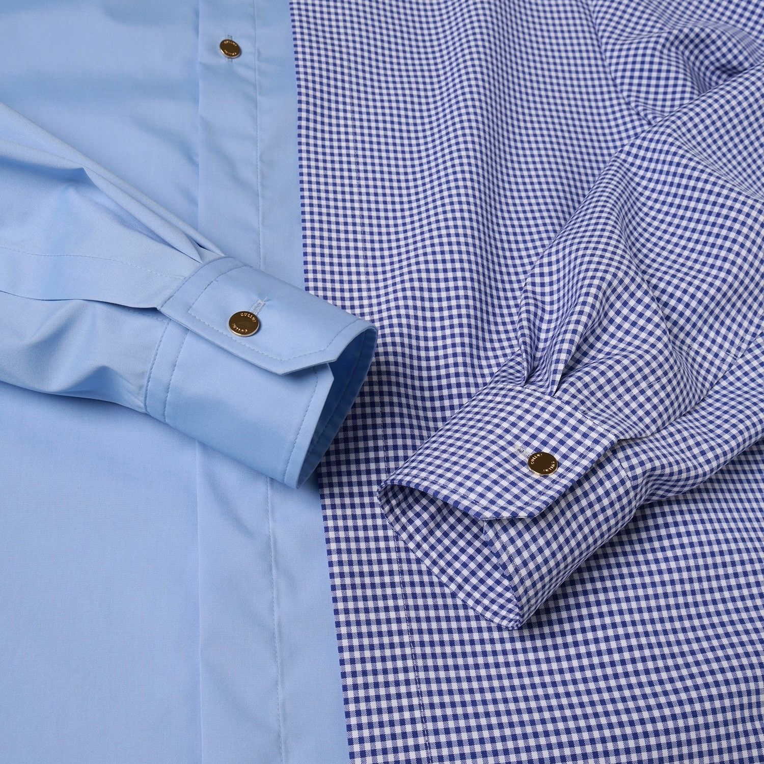 CULLNI - 【残り一点】Gingham Check Asymmetrical Layered